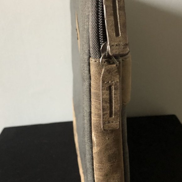 SOLO New York Urban Nomad Fully Padded 15.6" Laptop Briefcase Gray & Bro… - Picture 4 of 11